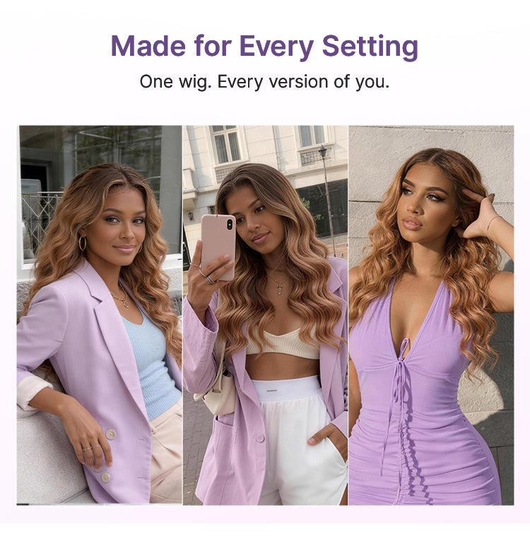 Ombre Ginger Loose Wave 180% Density Glueless 5x5 Closure HD Lace Wig Pre-Cut Lace Flexi-Fit Drawstring-12