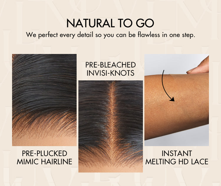 1 SEC INSTALL WIG | Mature Boss Brown Ombre Highlight / Natural Black / Salt and Pepper Loose Wave Glueless Minimalist HD Lace Wig-16