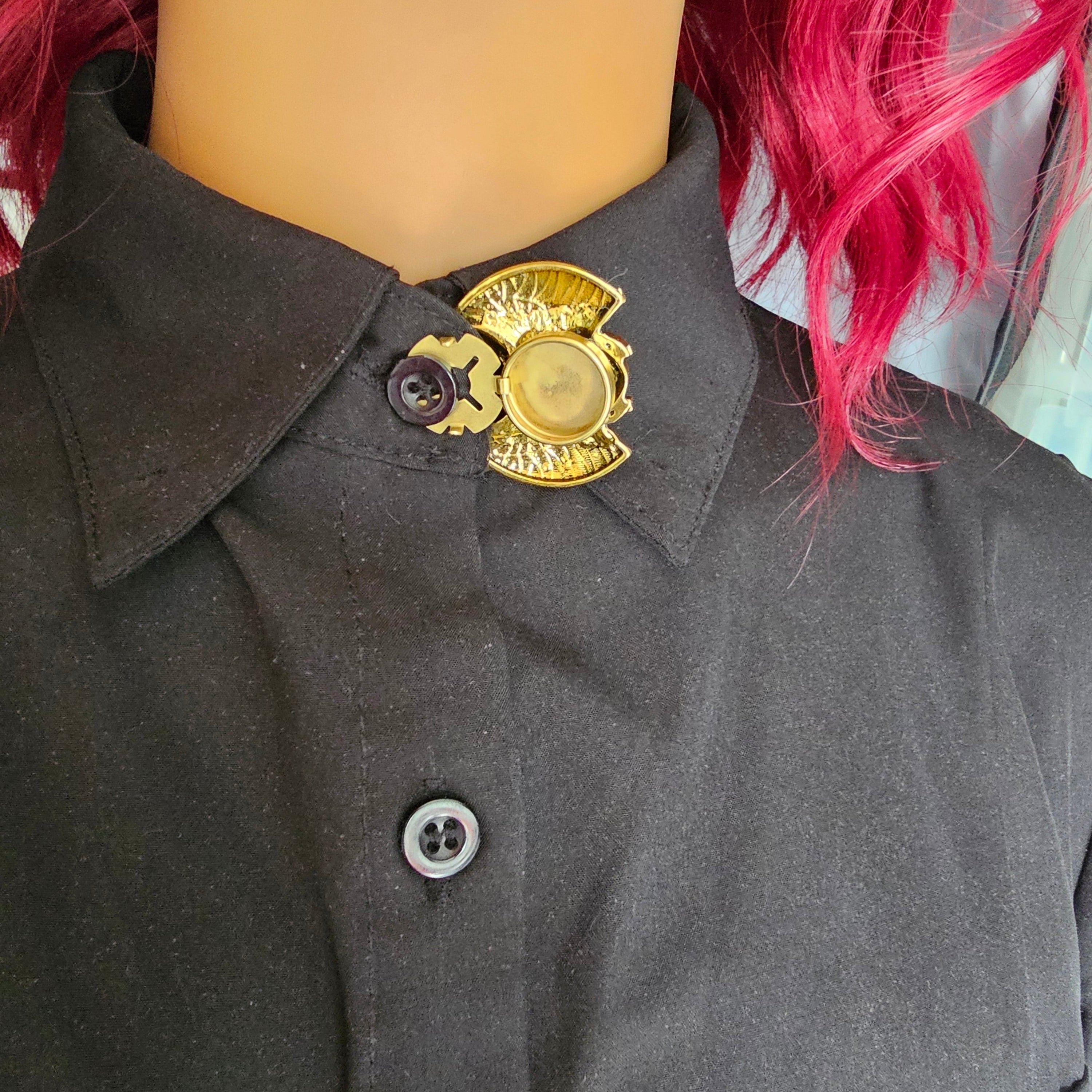 Gold scarab button cover