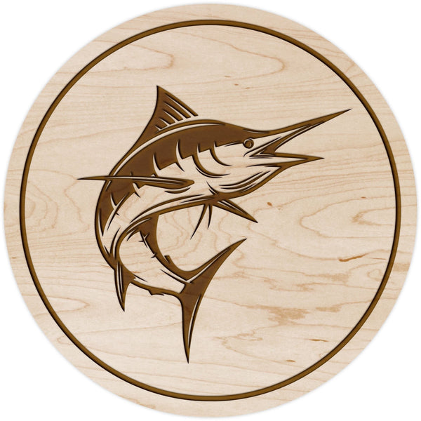 Salt Water Fish Coaster - Crafted from Cherry or Maple Wood