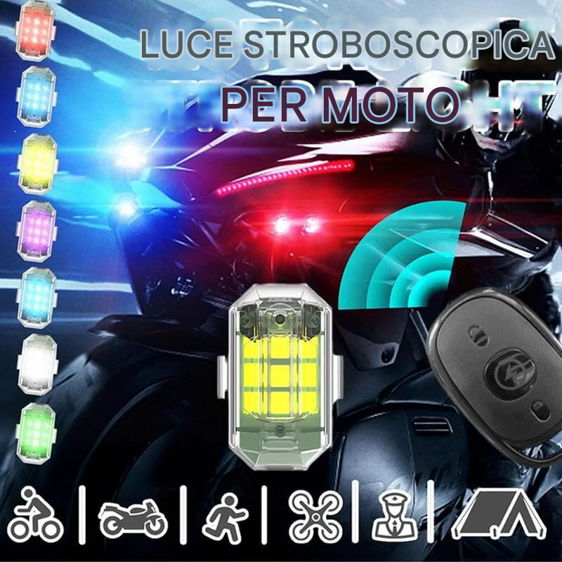 Luce stroboscopica LED wireless ad alta luminosità