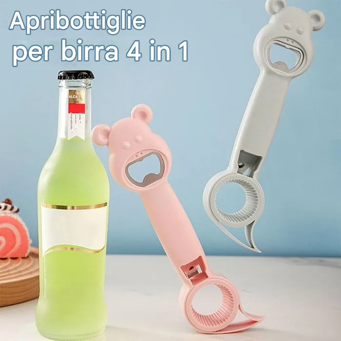 Nuovo apribottiglie 4 in 1