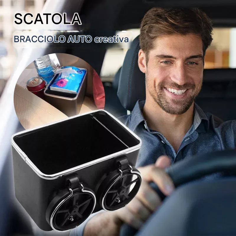 Scatola bracciolo auto creativa