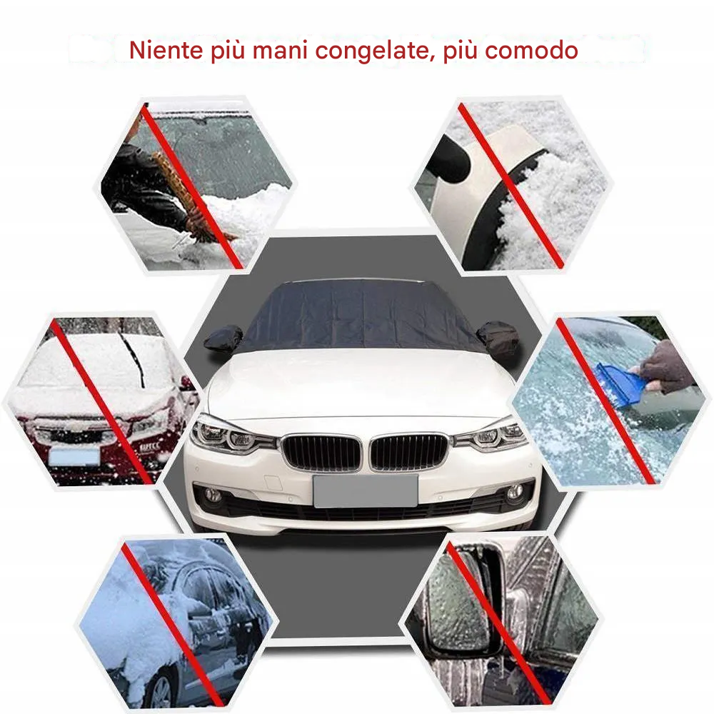 Copertura magnetica per parabrezza auto