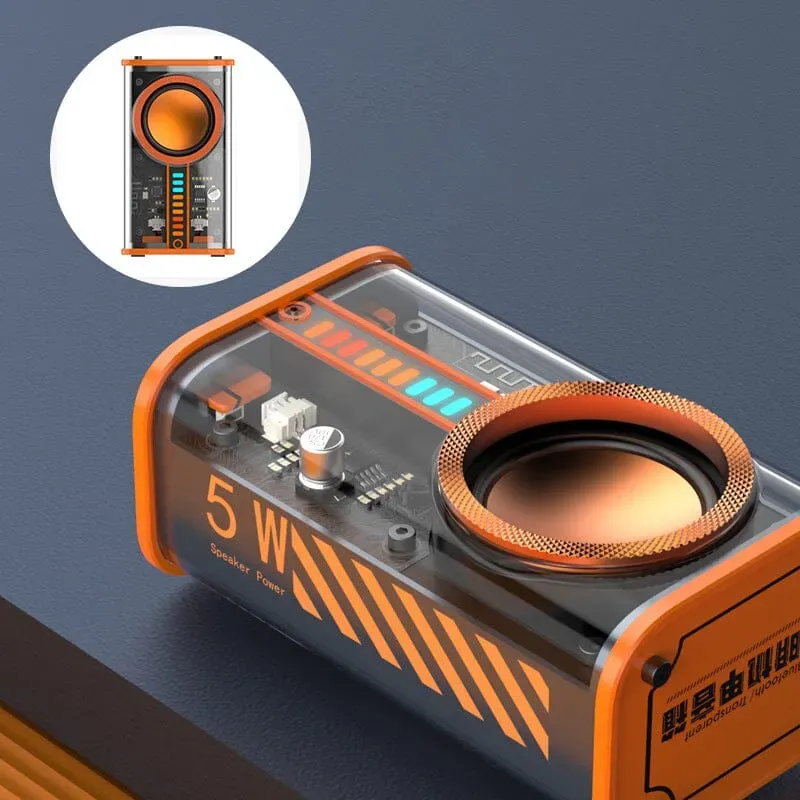 Altoparlante Bluetooth wireless Mecha trasparente