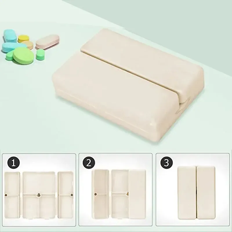 Portapillole magnetico portatile con 7 scomparti