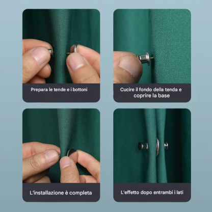 Clip per tenda magnetica