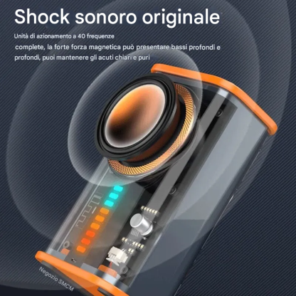 Altoparlante Bluetooth wireless Mecha trasparente