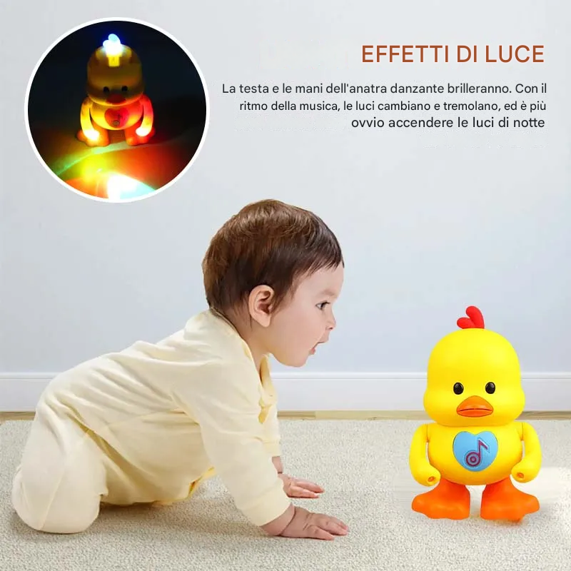 Giocattolo anatra danzante (colore casuale)