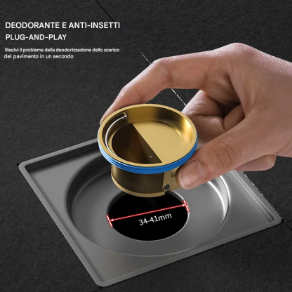 Nucleo deodorante per lo scarico del pavimento del bagno