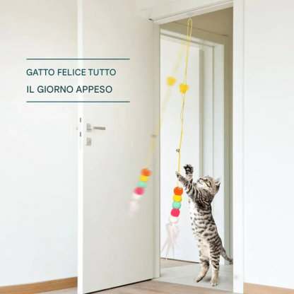 Giocattolo per gatti che rimbalzano appeso