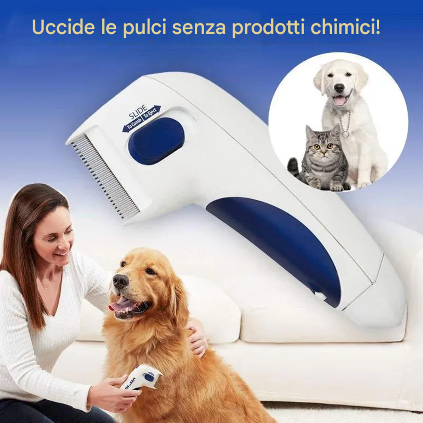 Rimuovi pulci elettrico per animali domestici