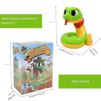 Giocattolo elettrico a forma di serpente a sonagli, ingannevole e spaventoso