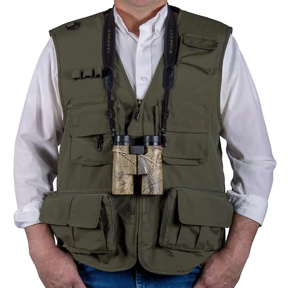 Gilet in tessuto a rete leggero per esterni con 16 tasche