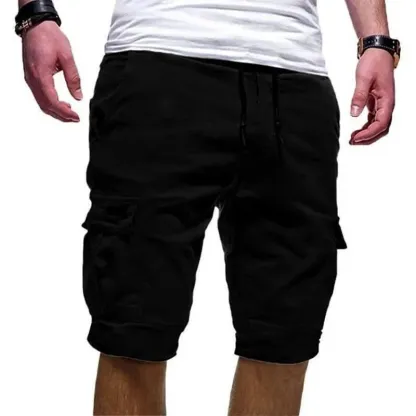 Pantaloncini larghi con grandi tasche alla moda maschile