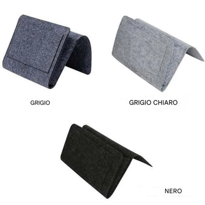 Borsa portaoggetti in feltro per divano e comodino