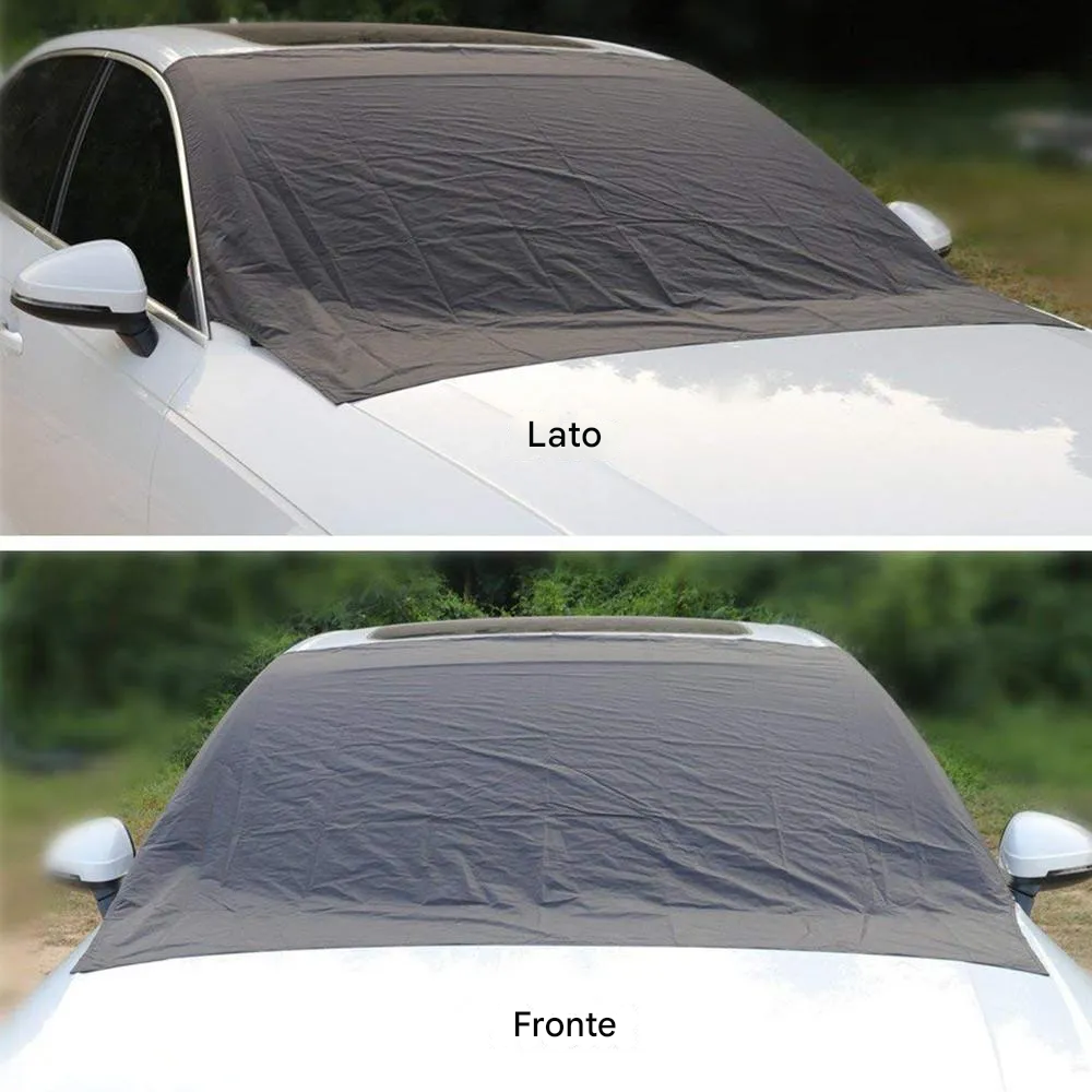 Copertura magnetica per parabrezza auto