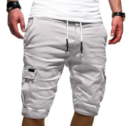 Pantaloncini larghi con grandi tasche alla moda maschile