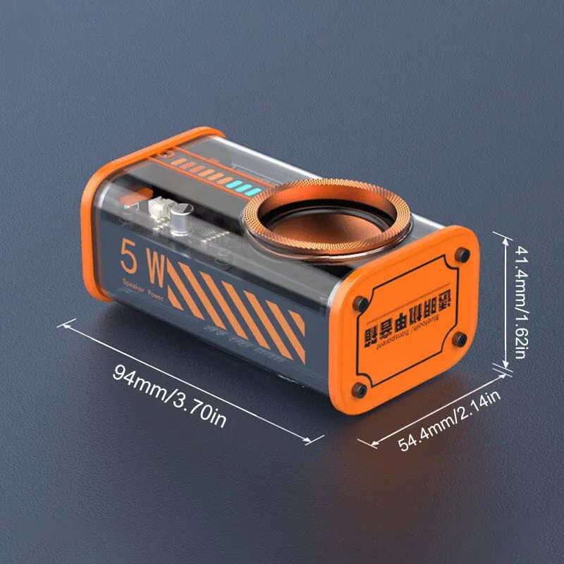 Altoparlante Bluetooth wireless Mecha trasparente