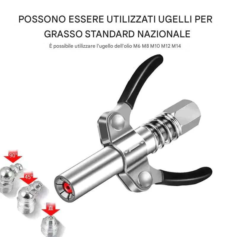 Robusto bloccaggio su giunti per grasso