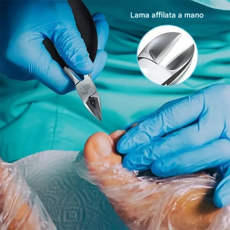 Set tagliaunghie in acciaio inossidabile 304, prevenzione della paronichia, infezione fungina