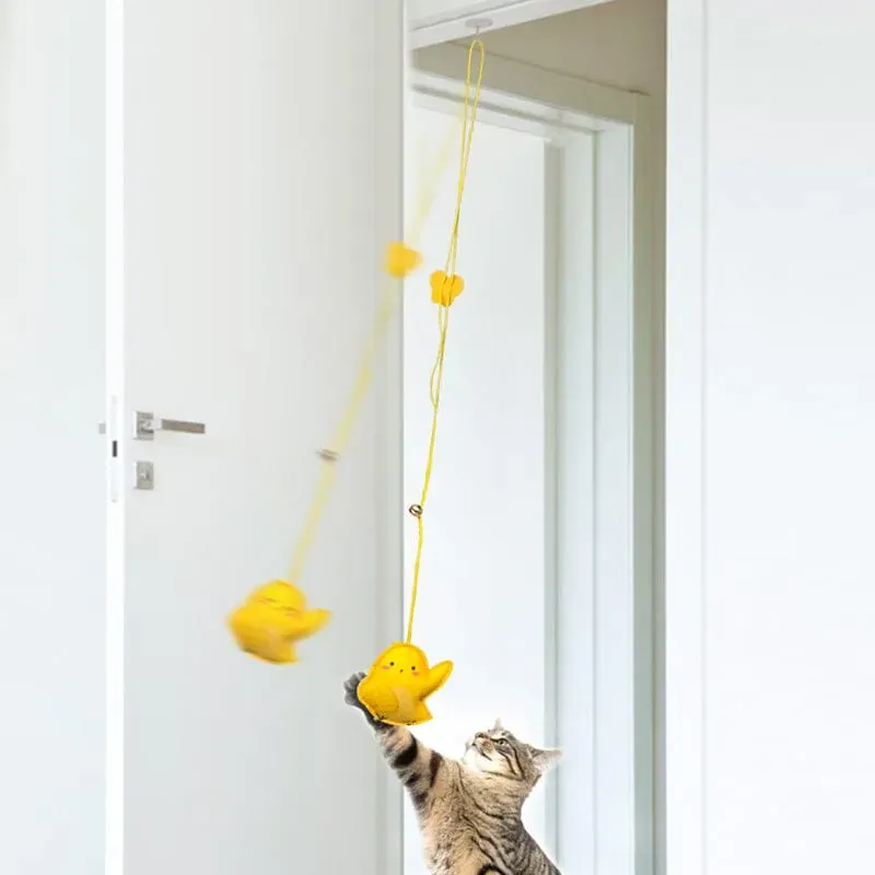 Giocattolo per gatti che rimbalzano appeso
