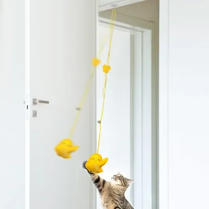 Giocattolo per gatti che rimbalzano appeso