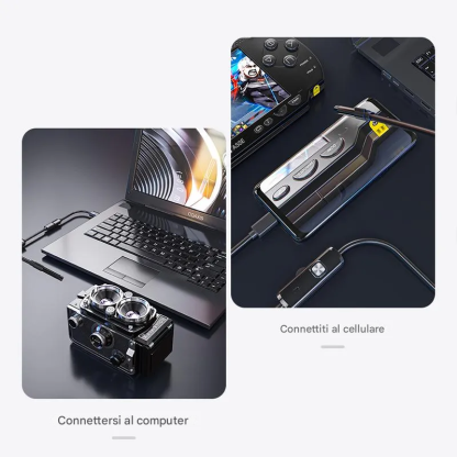 Endoscopio impermeabile per ispezione auto ed elettronica