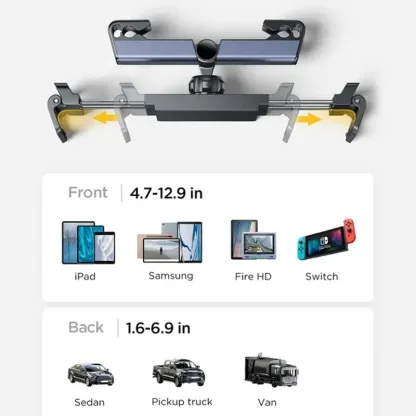 Supporto per tablet poggiatesta