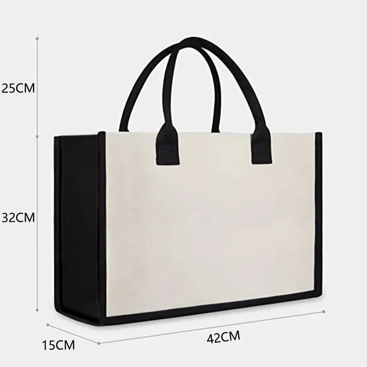 Regalo perfetto: borsa in tela con lettere da donna, borsa a mano semplice con tracolla e colori vivaci