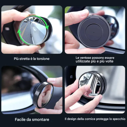 Specchietto retrovisore per angolo cieco auto