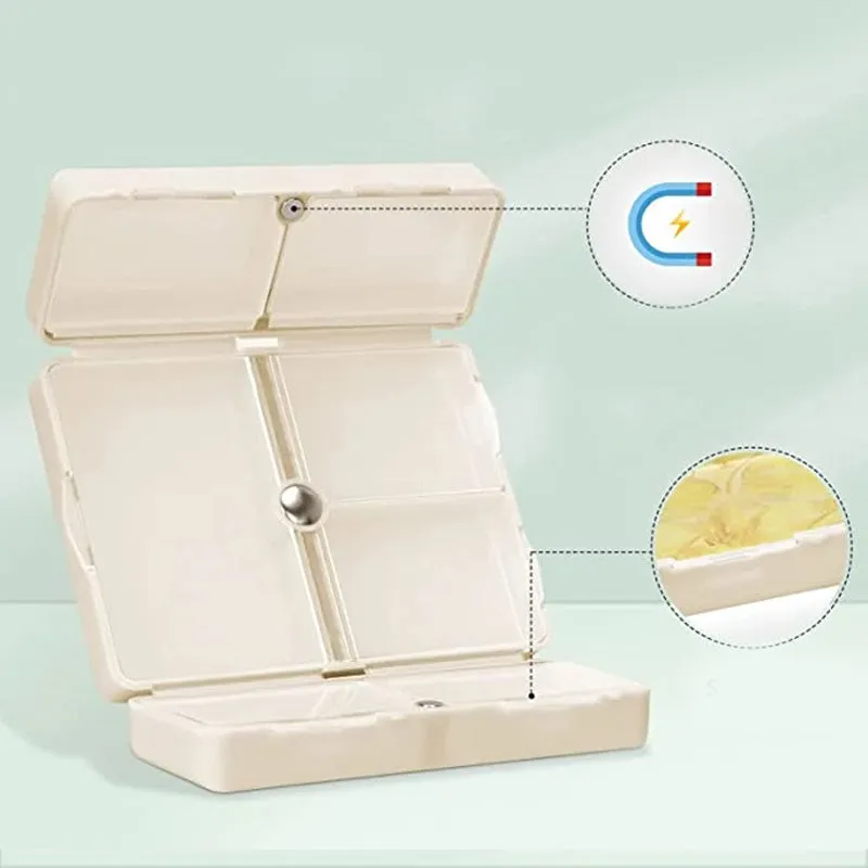 Portapillole magnetico portatile con 7 scomparti