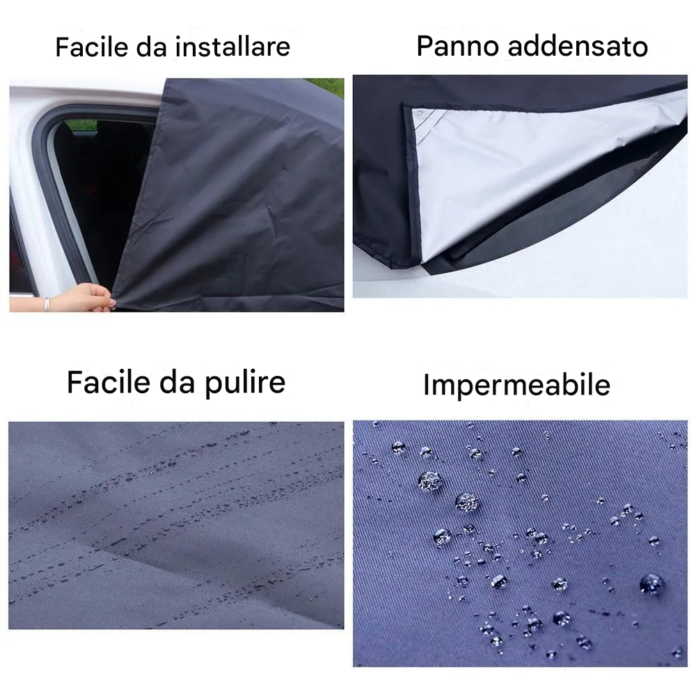Copertura magnetica per parabrezza auto