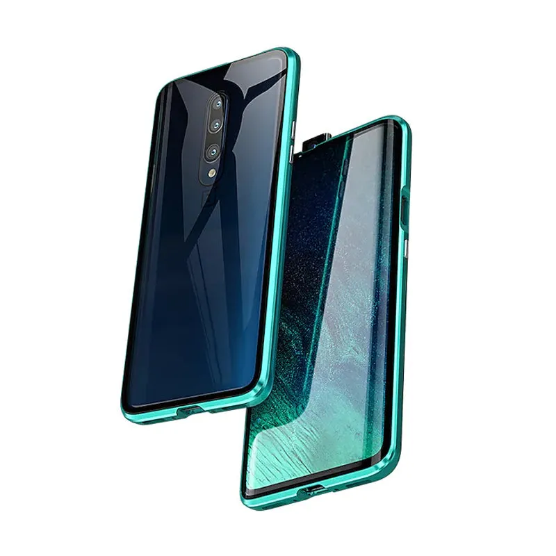 Custodia magnetica in vetro temperato bifacciale per telefono Samsung