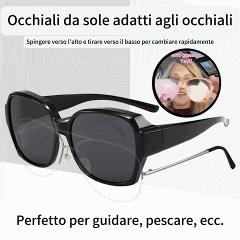 🎉😎Protezione UV400 adatta sopra gli occhiali da sole