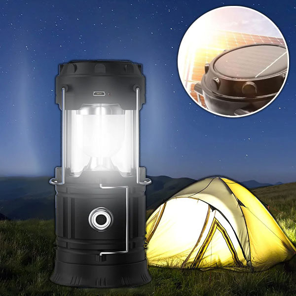  Solarna Lampa Kempingowa + Latarka | CAMPGLO