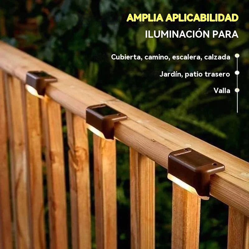 Luces solares de terraza para exteriores a prueba de agua