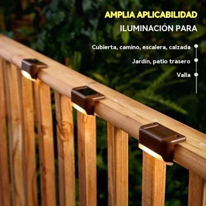Luces solares de terraza para exteriores a prueba de agua