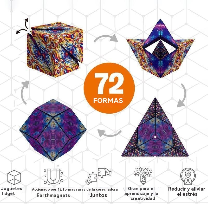 Cubo mágico magnético intercambiable