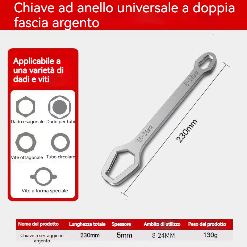 🎉 🌈🔧 Chiave universale 8-24 mm