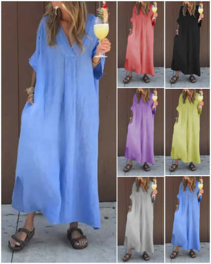 🌸Elegancka sukienka damska z dekoltem w szpic