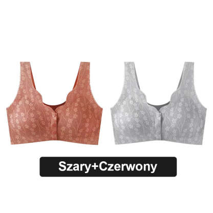 🌸Wygodny koronkowy biustonosz na guziki Plus Size🎁