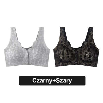 🌸Wygodny koronkowy biustonosz na guziki Plus Size🎁
