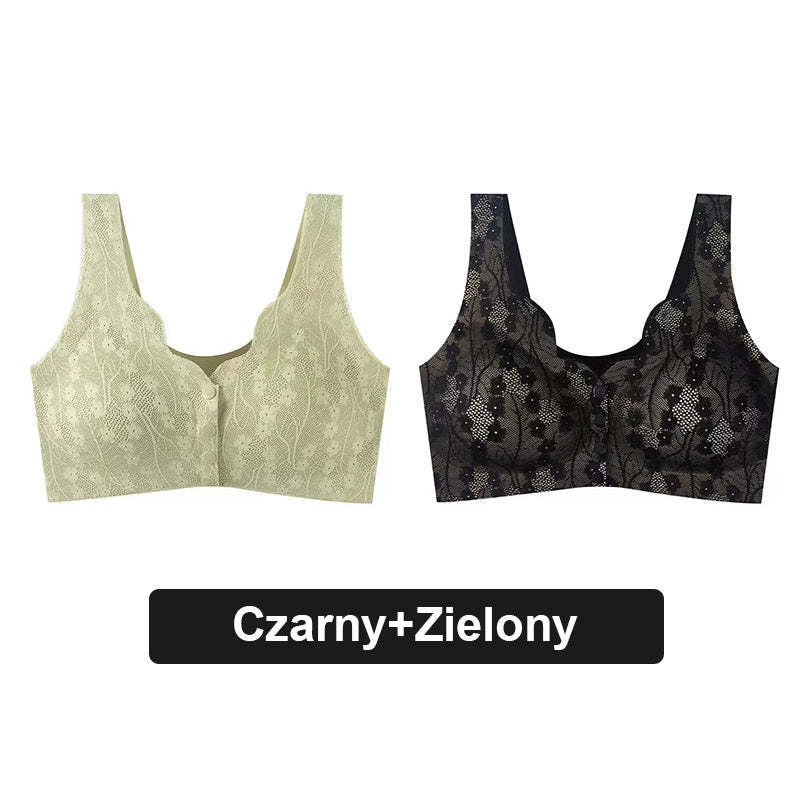 🌸Wygodny koronkowy biustonosz na guziki Plus Size🎁