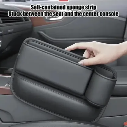 Storage boxes for the space between seats