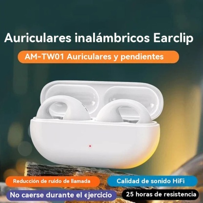 Auriculares inalámbricos de conducción ósea con clip para la oreja