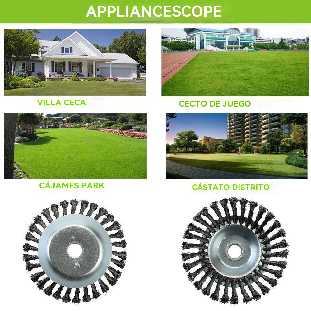 Cepillo cortacésped para jardín