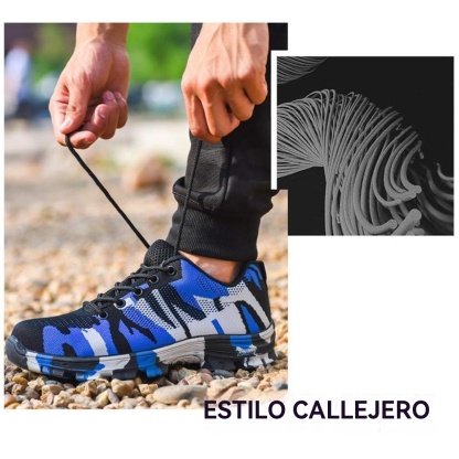 Zapatos de seguridad laboral con puntera de acero, 1 par