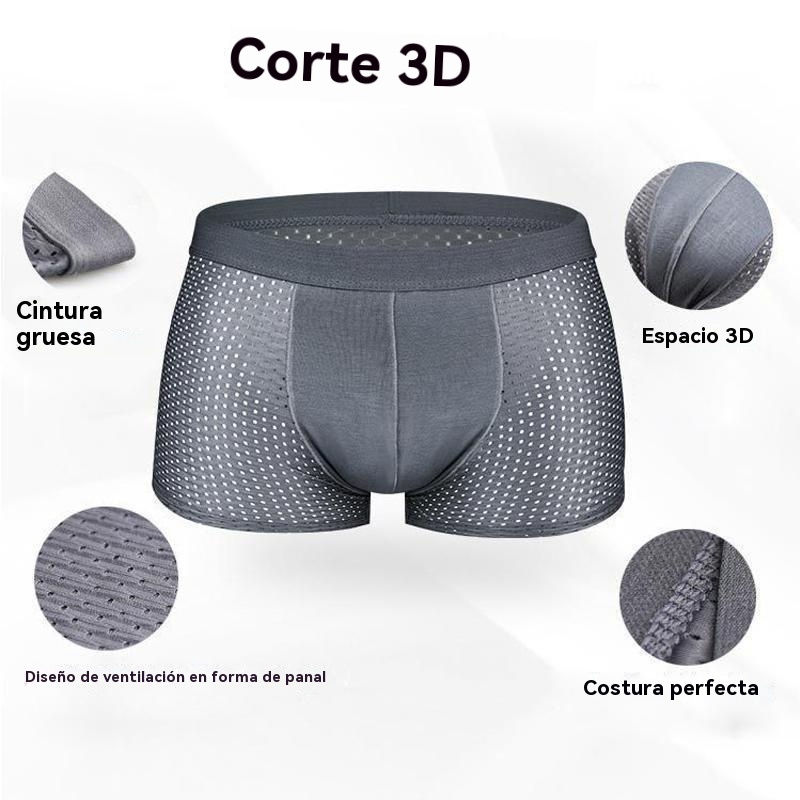 Bóxer transpirable de seda helada para hombre