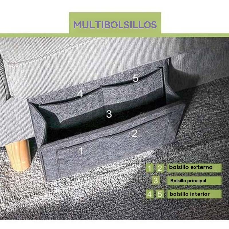 Bolsa de almacenamiento de fieltro para sofá cama